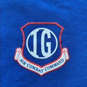 Vintage “air force” blue t shirt.